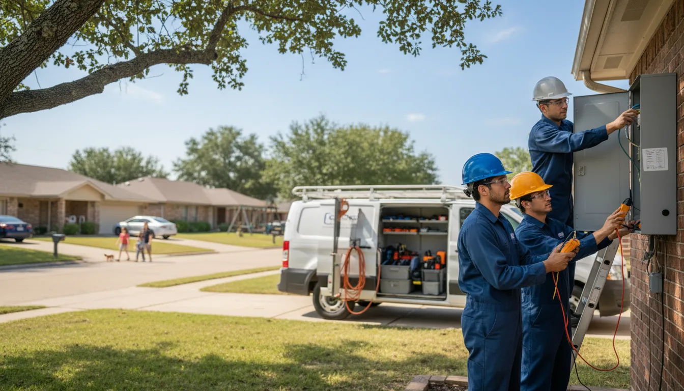 Certified electrician providing emergency electrical services in Reeseville, WI
